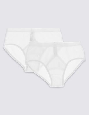 2 Pack Pure Cotton Briefs with StayNEW&trade;